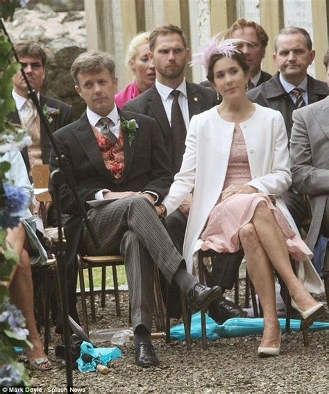 Prince Frederik And Princess Mary At Wedding Of Søren Jessen And Flora