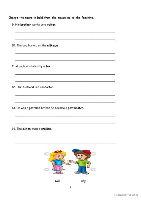 GENDER general grammar practice Français FLE fiches pedagogiques pdf doc