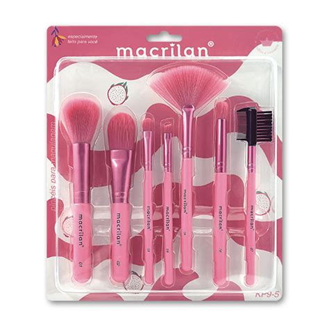 Kit KP9 5 7 Pincéis para Maquiagem Macrilan Macrilan