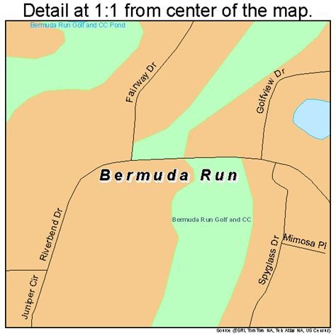 Bermuda Run North Carolina Street Map 3705135