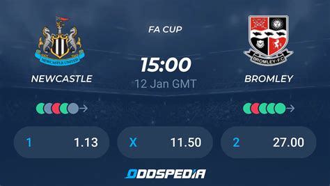 Estatísticas De Newcastle X Bromley Fc