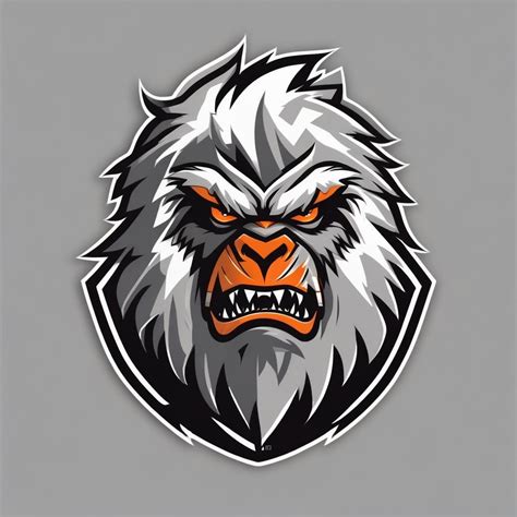 Utah Yeti Logo Concepts Black Light Grey Orange