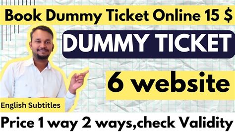 Book Dummy Ticket How To Book Dummy Flights Tickets For Visa Files