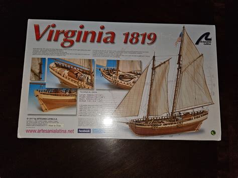 Artesania Latina Virginia American Schooner Wooden Model Ship Kit