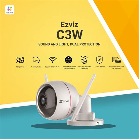 Ezviz By Hikvision C3W Ezguard FUll HD WiFi Outdoor Camera Jujukart