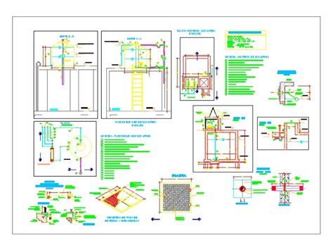 Tanque Elevado Y Cisterna En AutoCAD Descargar CAD 265 58 KB