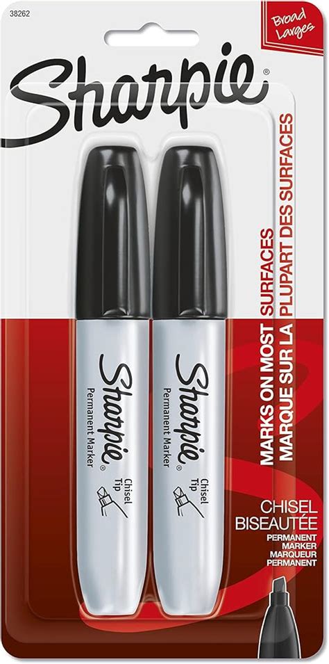 Amazon Sharpie Permanent Markers Chisel Tip Black Count