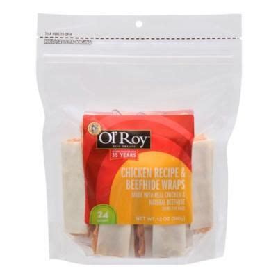 Ol’ Roy Dog Treats Chicken and Beefhide Wraps, 24 Count Reviews 2021