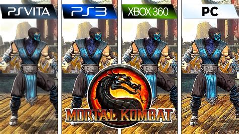 Mortal Kombat 9 2011 PS Vita Vs PS3 Vs XBOX 360 Vs PC FPS Graphics