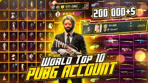 WORLD MOST EXPENSIVE PUBG MOBILE INVENTORY VIP DAKU YouTube