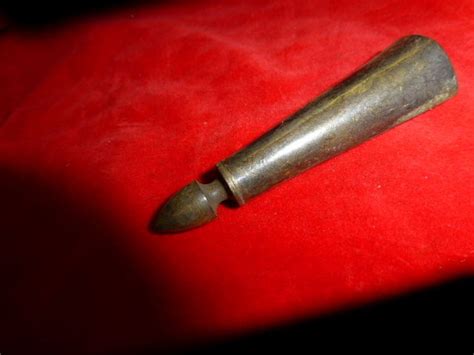 Original Civil War Era Bayonet Brass Bayonet Scabbard Tip Antique