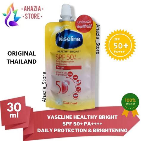 Jual VASELINE HEALTHY BRIGHT SPF 50 PA ORIGINAL THAILAND 30ML BODY