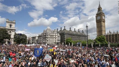 Thousands Take To Streets In London Demanding Second Brexit Vote The