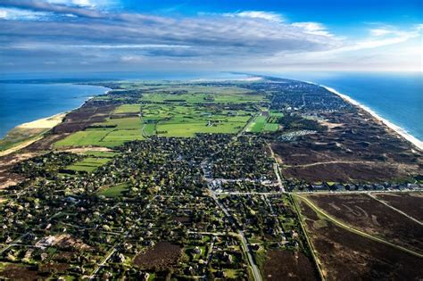 Luftbild Kampen Sylt Ortsansicht an der Meeres Küste in Kampen