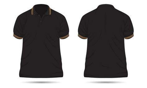 Black Polo T Shirt Template Vector Art Icons And Graphics For Free