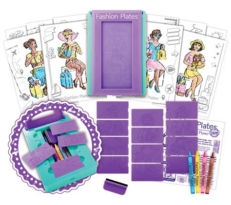 Playmonster Fashion Plates Travel Drawing Set