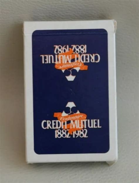 JEU DE 32 cartes Belote objet publicitaire centenaire banque Crédit