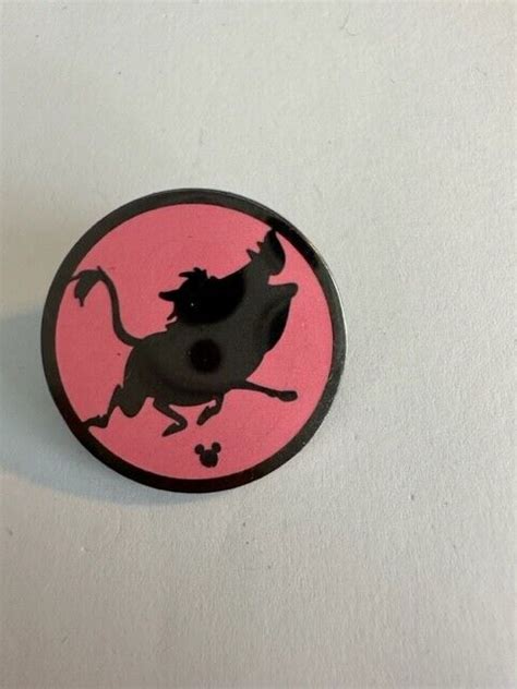 Dlr 2015 Hidden Mickey Character Silhouettes Pumbaa Pumba Disney Pin