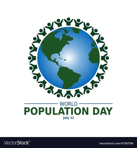 World Population Day Creative Concept Design Vector Image