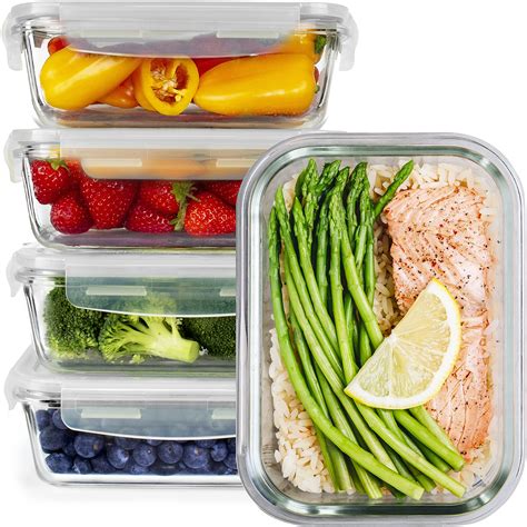 Good For You Glass Meal Prep Containers Pack Glass Containers