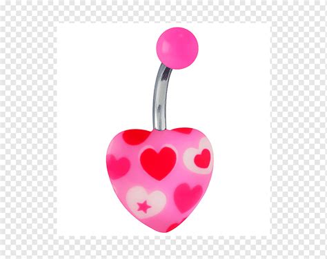 Pink M Body Jewellery Bead Rtv Pink Jewellery Heart Bead Magenta