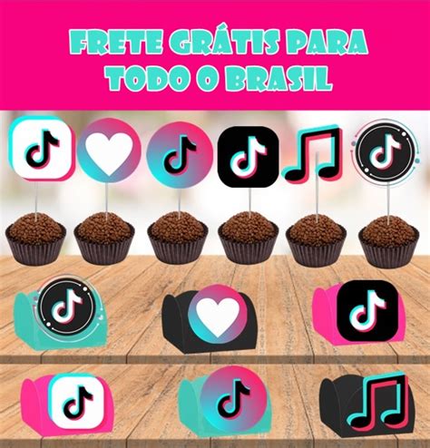 Forminha De Doce E Toppers Tik Tok Elo Produtos Especiais