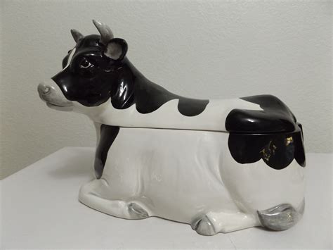 Cow Cookies Cookie Jars Repainting Vintage Ceramic Piggy Bank