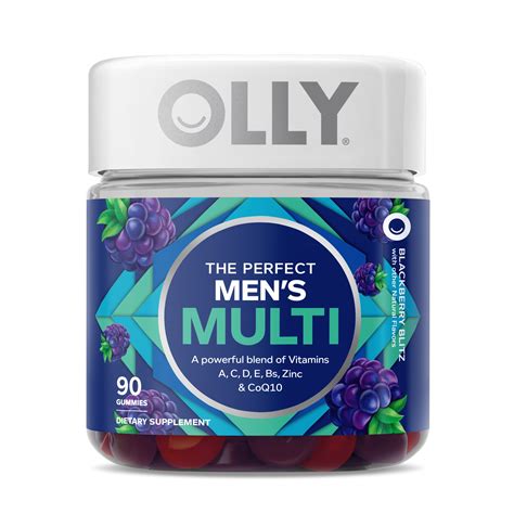 Buy OLLY Men S Multivitamin Gummy Vitamin A C D B CoQ10 For Men