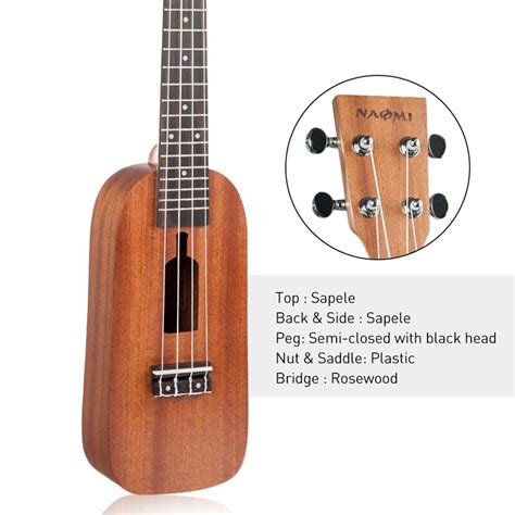 Ukelele Otomano Otom N Hawaiano Guitarra Caoba Grandado