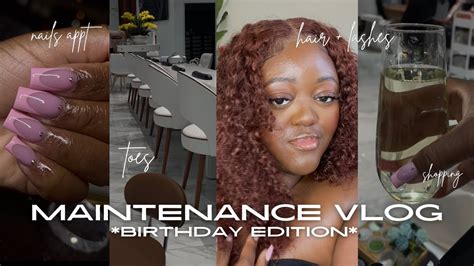 Bday Prep Vlog Come To My Appts W Me 💕 Nails Pedi Wig Install Diy