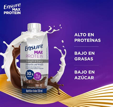 Sólo hoy Pack de 8 batidos de proteínas Ensure Max Protein sabor