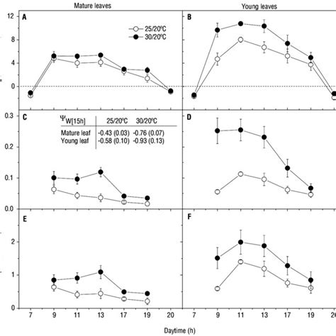 Diurnal Changes In Leaf Co Assimilation P N In A B Stomatal