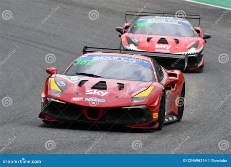 Circuit De Mugello Italie Octobre Ferrari Challenge Evo Of