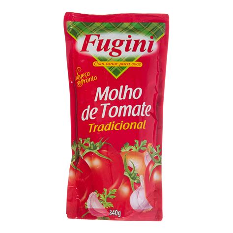 Molho De Tomate Fugini Tradicional Sachê 300g