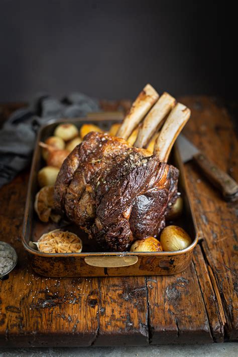 Standing Rib Roast Prime Rib On The Bone Drizzle And Dip