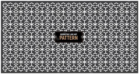 Premium Vector Geometric Line Seamless Vector Patterns