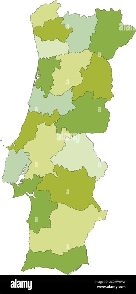 Mapa político altamente detallado y editable con capas separadas