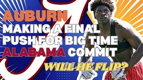 Alabama Commit Derick Smith Is Visiting Auburn Will He Flip Youtube