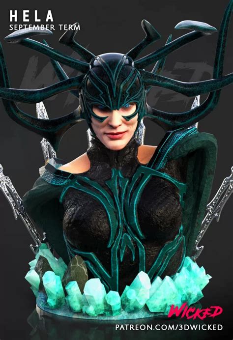 Hela Bust 3D Print Model PresetsFX