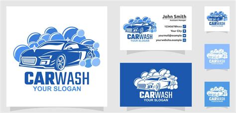 Car wash logo Cleaning car Washing and service vector logo design Car ...