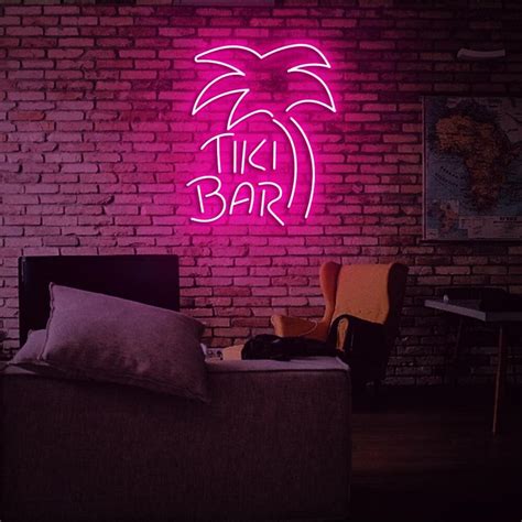 Tiki Bar Neon Sign LED Neon Sign TrilogyGift