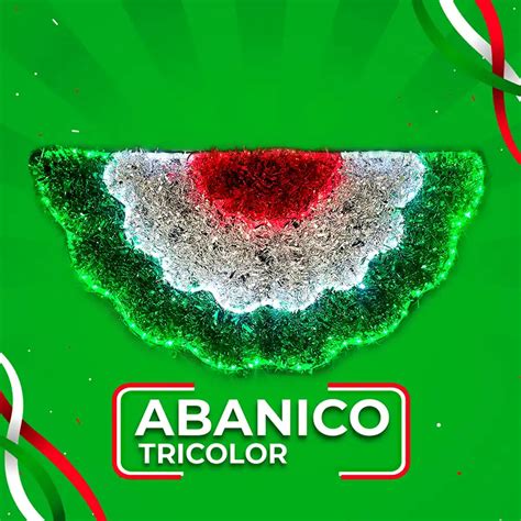 Abanico Tricolor Adorno Perfecto Para Fiestas Patrias