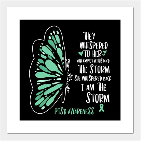 Cute Butterfly PTSD Army Mental Health Awareness Mental Health