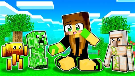 Todos Os MOBS VIRARAM Meus FILHOS No MINECRAFT YouTube