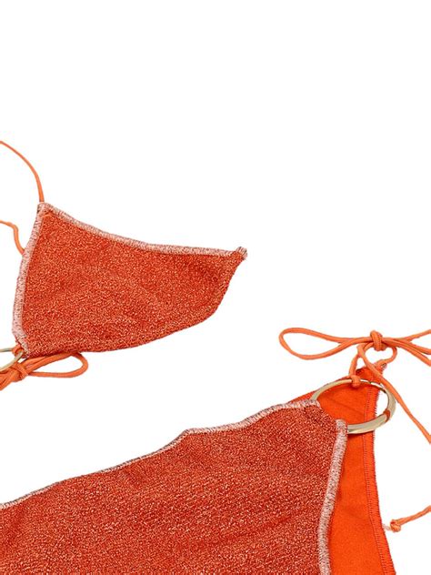 Bikinis Oséree Lumiere O Kini glittered bikini LTF224ORANGE