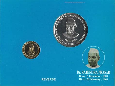 Republic India Coins Proof Set Currencies Dr Rajendra Prasad