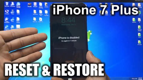 How To Reset And Restore Your Apple Iphone 7 Plus Factory Reset Youtube