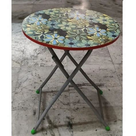 Stainless Steel Wooden Round Folding Table At Rs 6000 In Jaipur Id