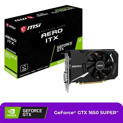 Jual Vga Card Msi Geforce Gtx 1650 Super Aero Itx Oc 4gb Gddr6 Shopee Indonesia