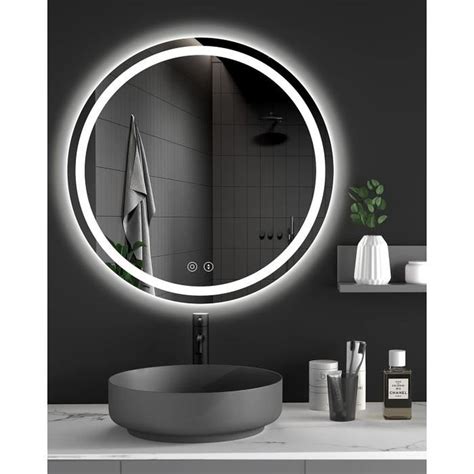 Dripex Cm Miroir De Salle De Bain Led Avec Couleurs Et Luminosit